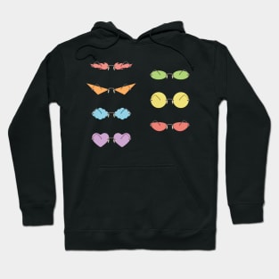 Colorful glasses set Hoodie